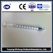 Medical Disposable Syringes, with Needle (1ml) , Luer Lock, with Ce&ISO Approved